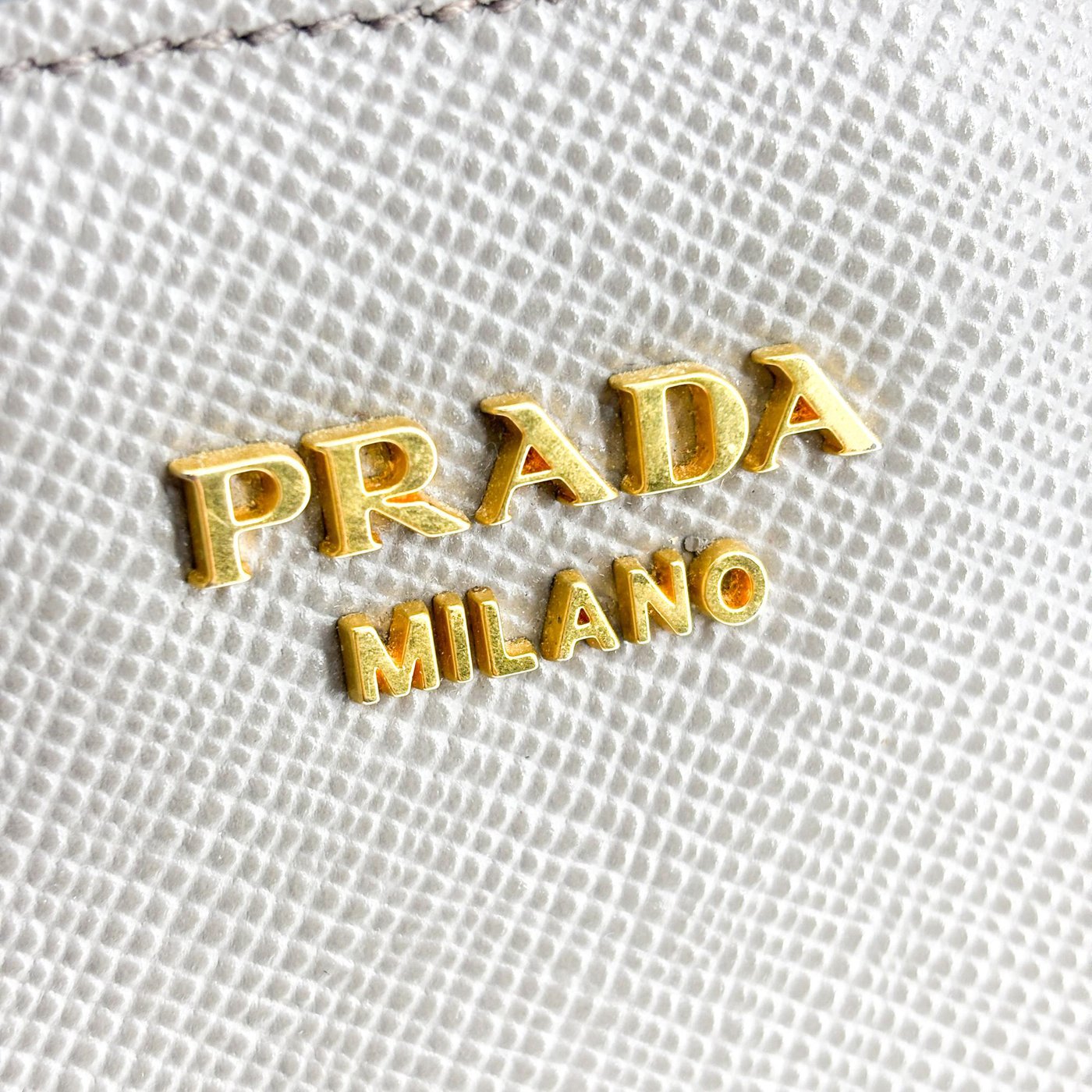 Prada Side Pleat Saffiano Leather Large