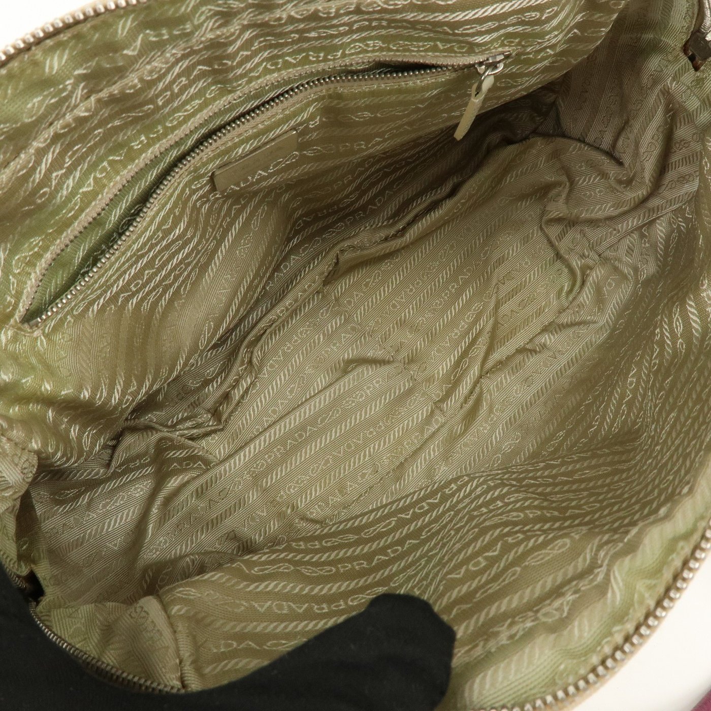 Prada Bowler Canvas with Leather Medium