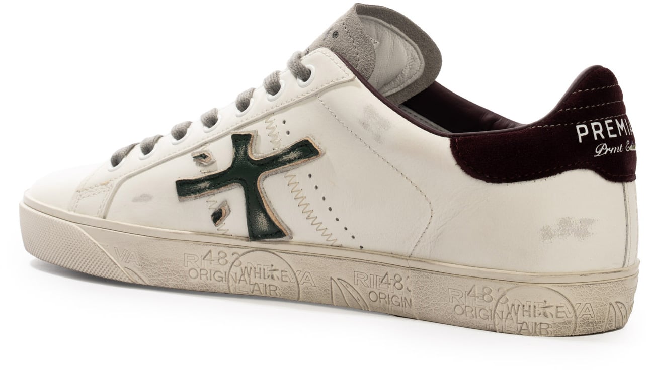 Sneakers White/Green/Burgundy