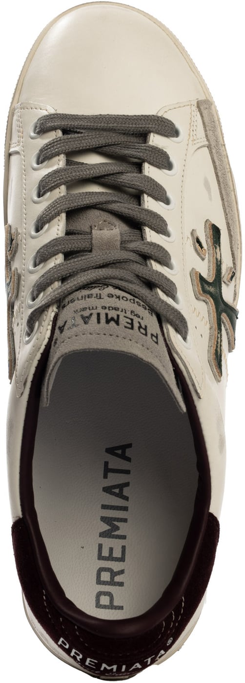 Sneakers White/Green/Burgundy