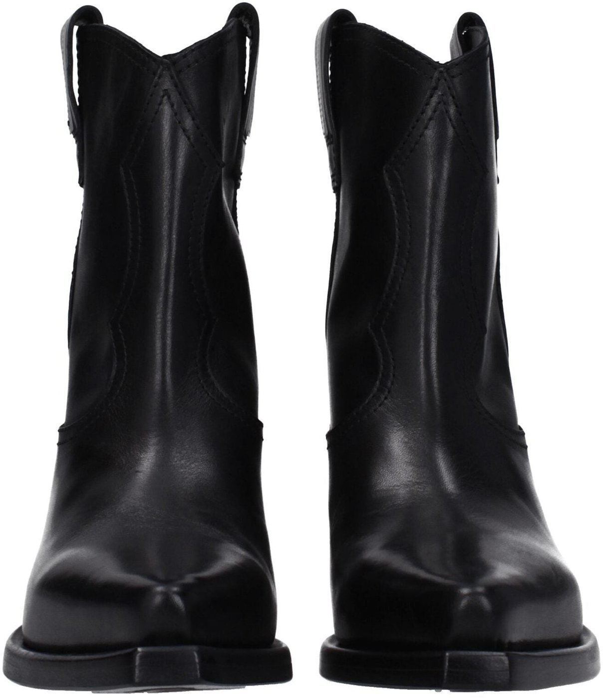 Premiata Black Leather Ankle Boots