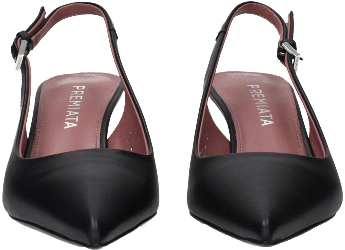 Premiata Black Leather Platform Pumps