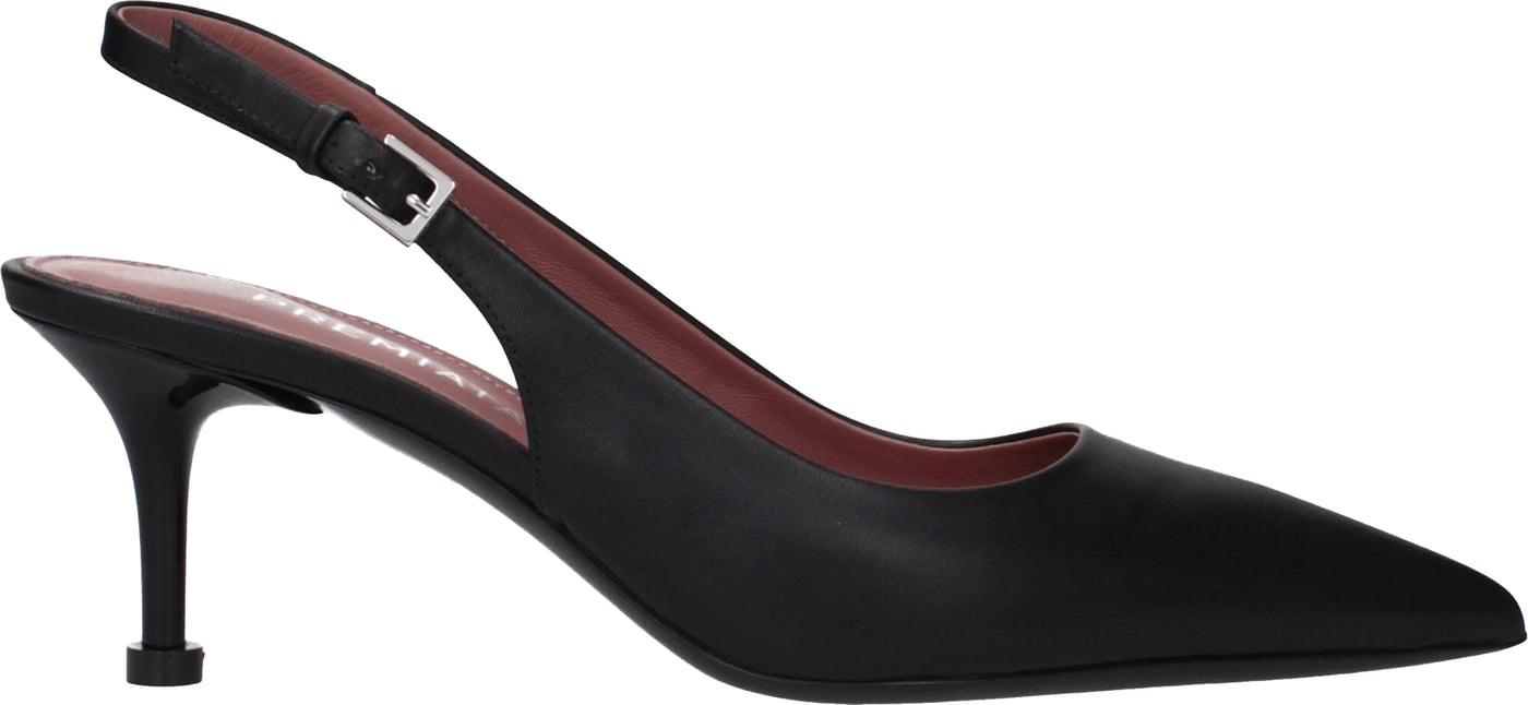 Premiata Black Leather Platform Pumps