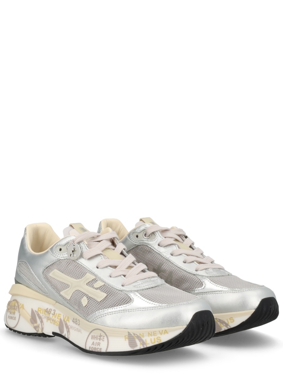 Silver Moerund Metallic Mesh Sneakers