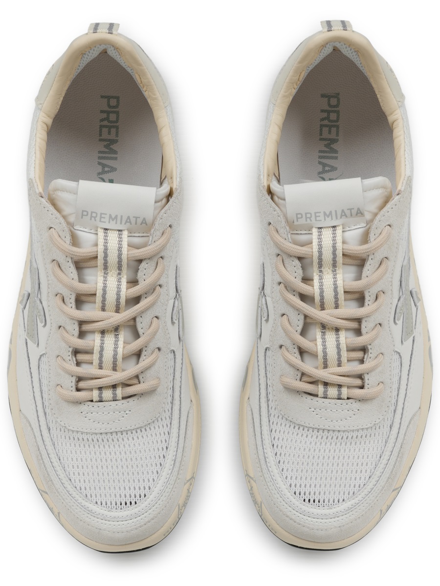 Nous Mesh Calf Leather Printed Sneakers