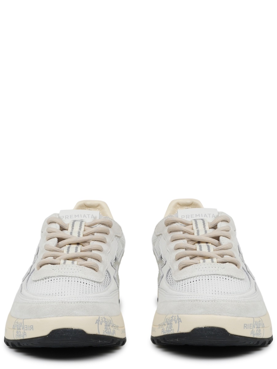 Nous Mesh Calf Leather Printed Sneakers