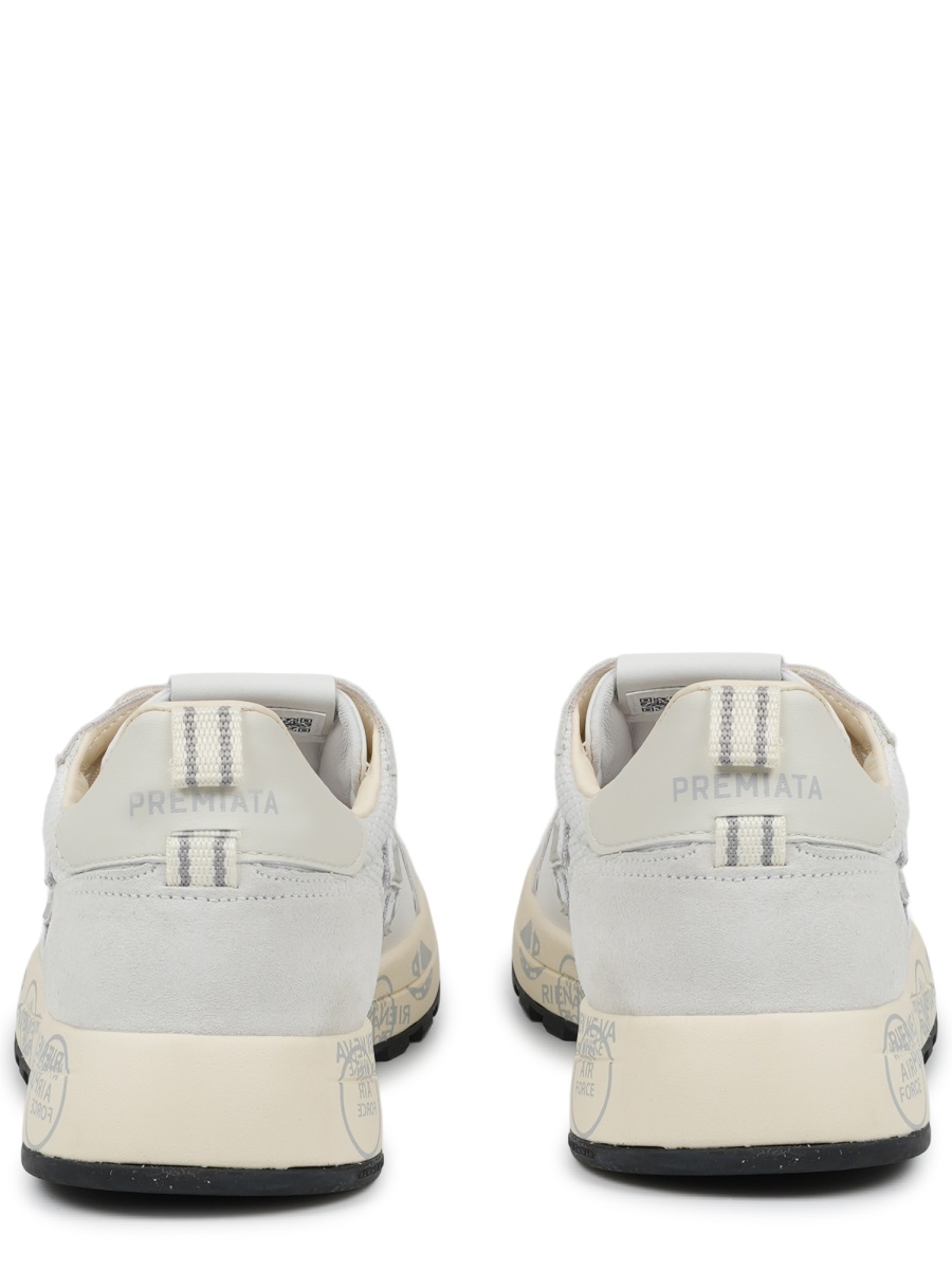 Nous Mesh Calf Leather Printed Sneakers