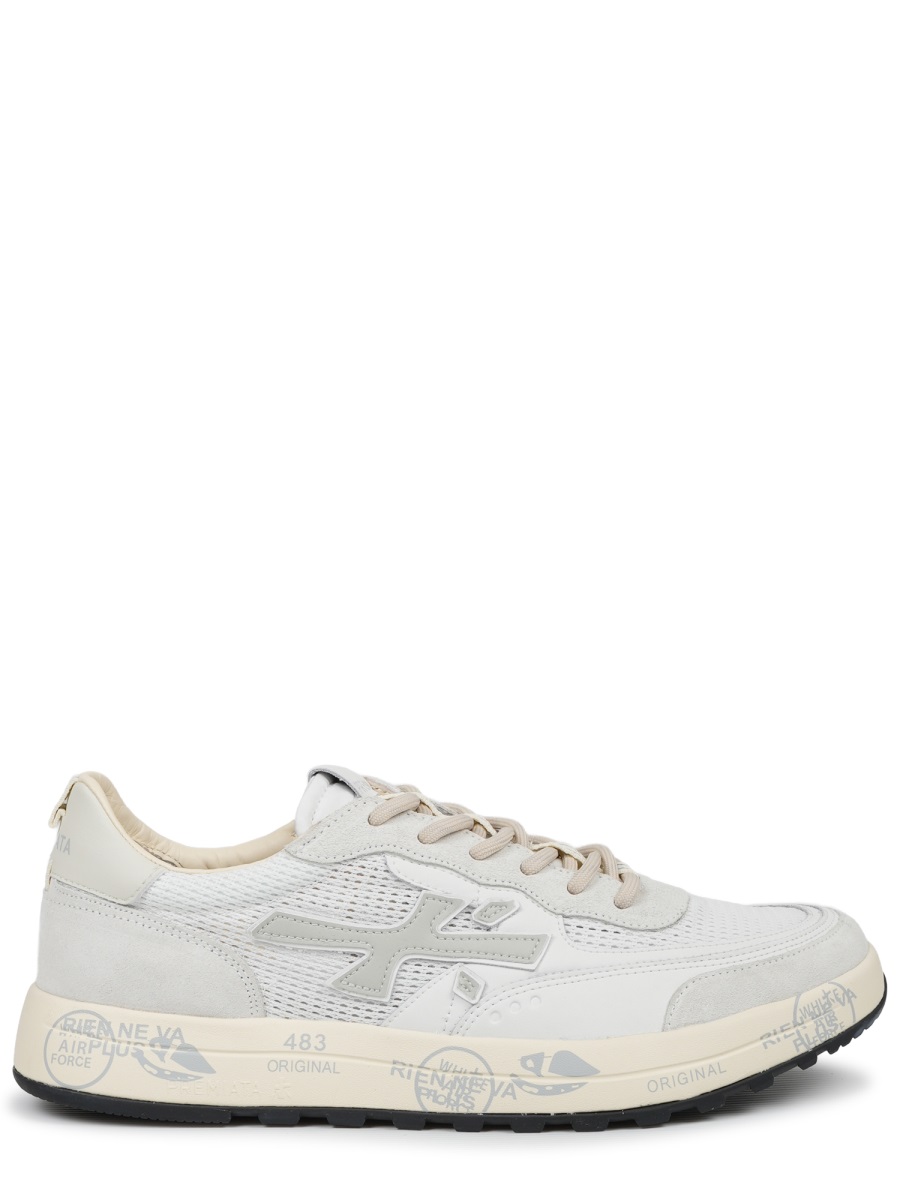 Nous Mesh Calf Leather Printed Sneakers
