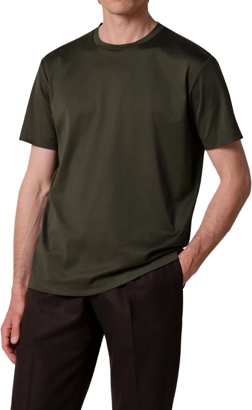 Profuomo - T-shirt crew neck SS - PPXT30002F - Z3 Dark green