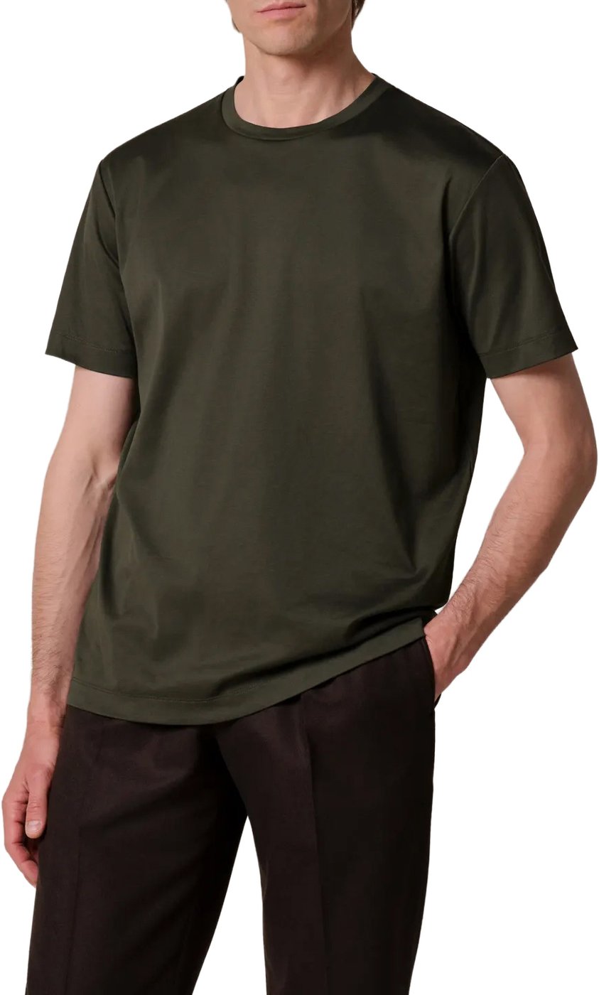 Profuomo - T-shirt crew neck SS - PPXT30002F - Z3 Dark green