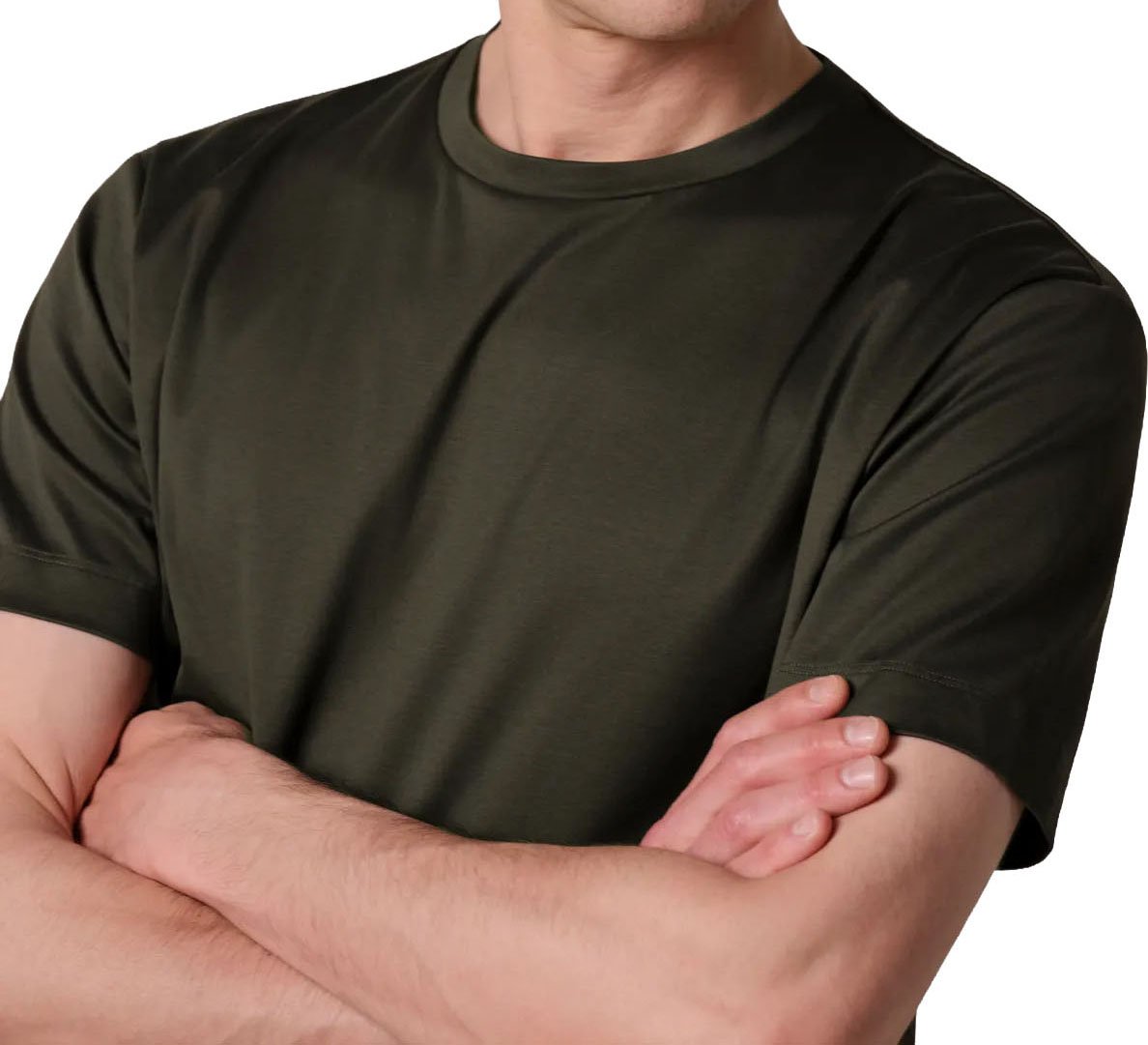 Profuomo - T-shirt crew neck SS - PPXT30002F - Z3 Dark green