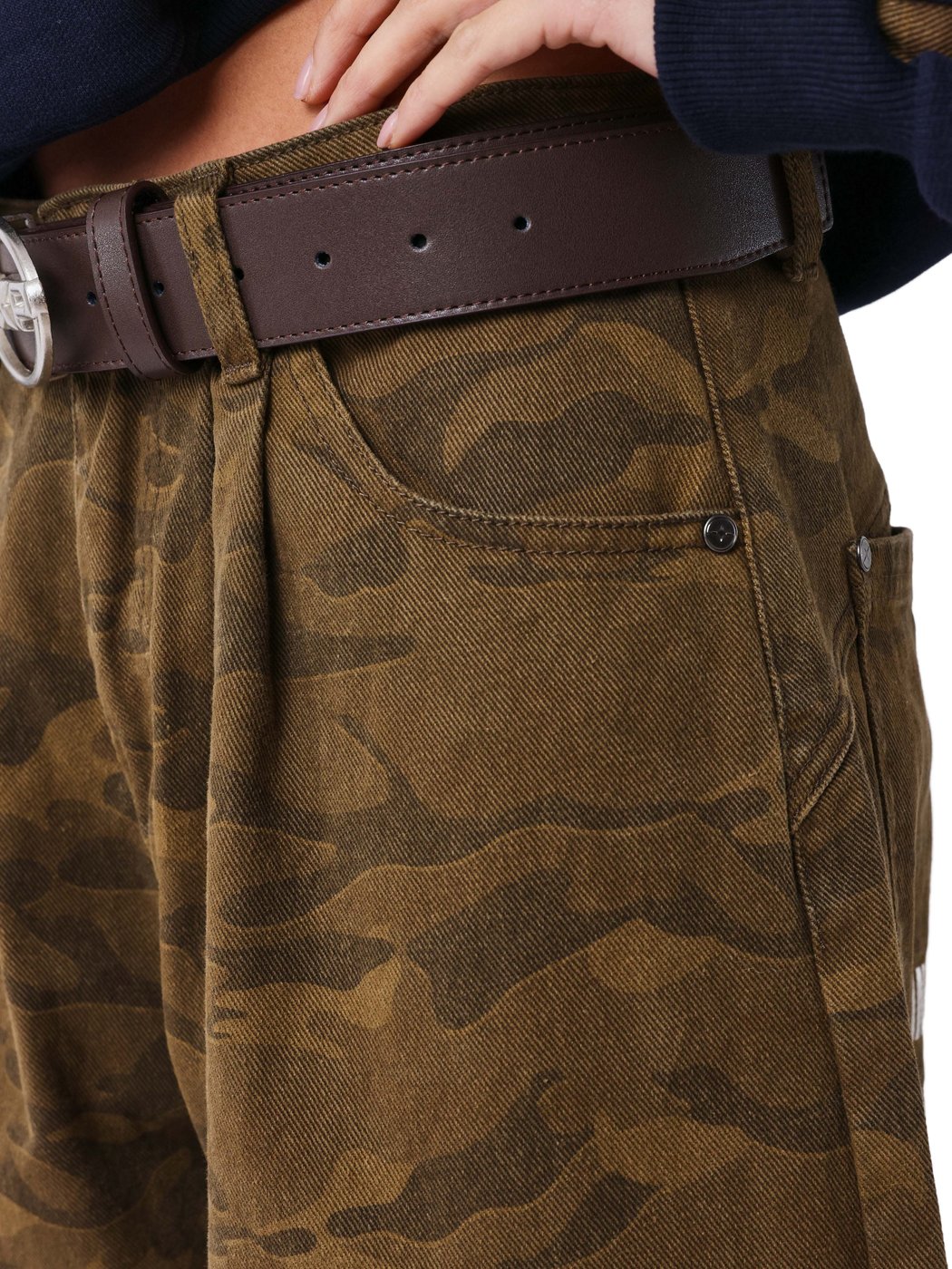 Project X Paris Barrel Camo Broek Dames Olijfgroen