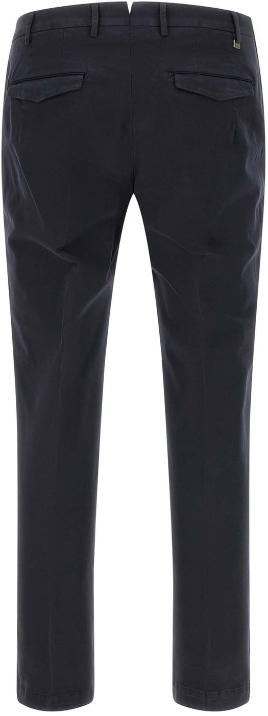 PT Torino Blue Cotton Casual Pants