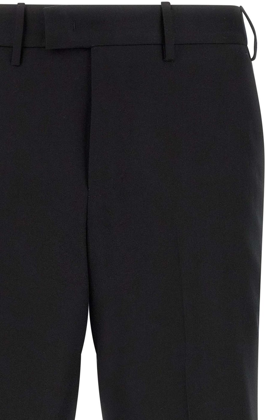 PT Torino Black Virgin Wool Dress Pants