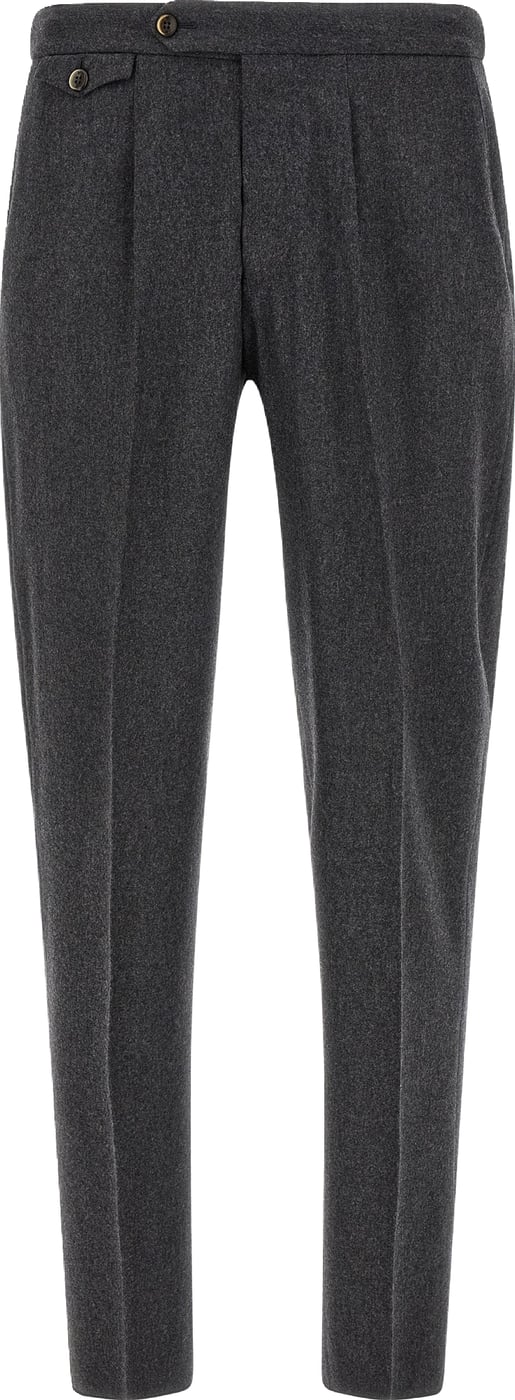 PT Torino Gray Virgin Wool Dress Pants