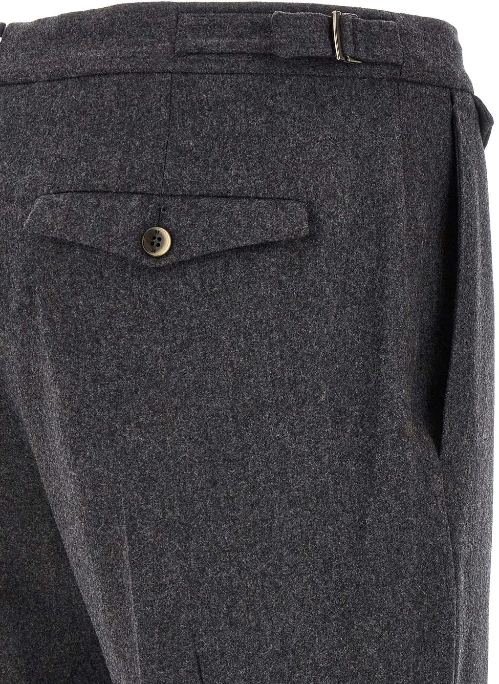 PT Torino Gray Virgin Wool Dress Pants