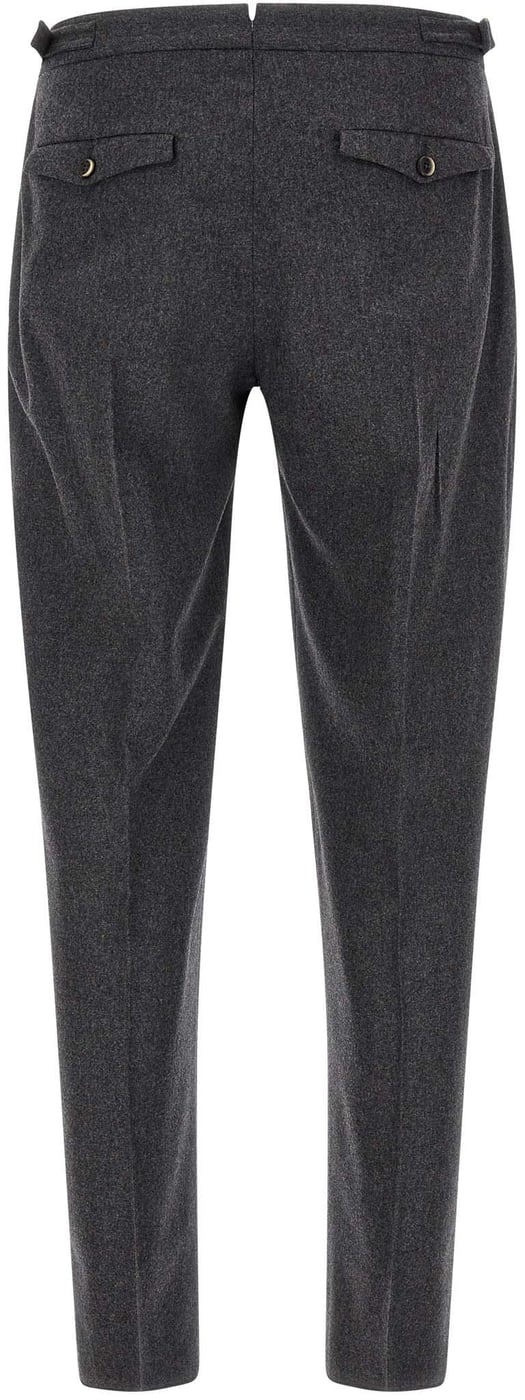 PT Torino Gray Virgin Wool Dress Pants