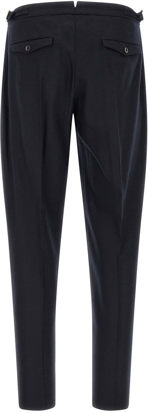 PT Torino Black Virgin Wool Dress Pants