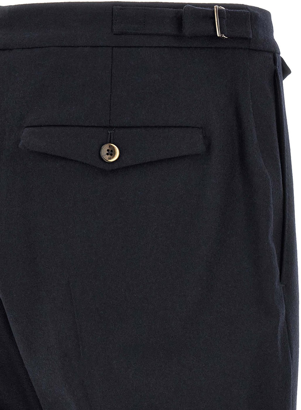 PT Torino Black Virgin Wool Dress Pants