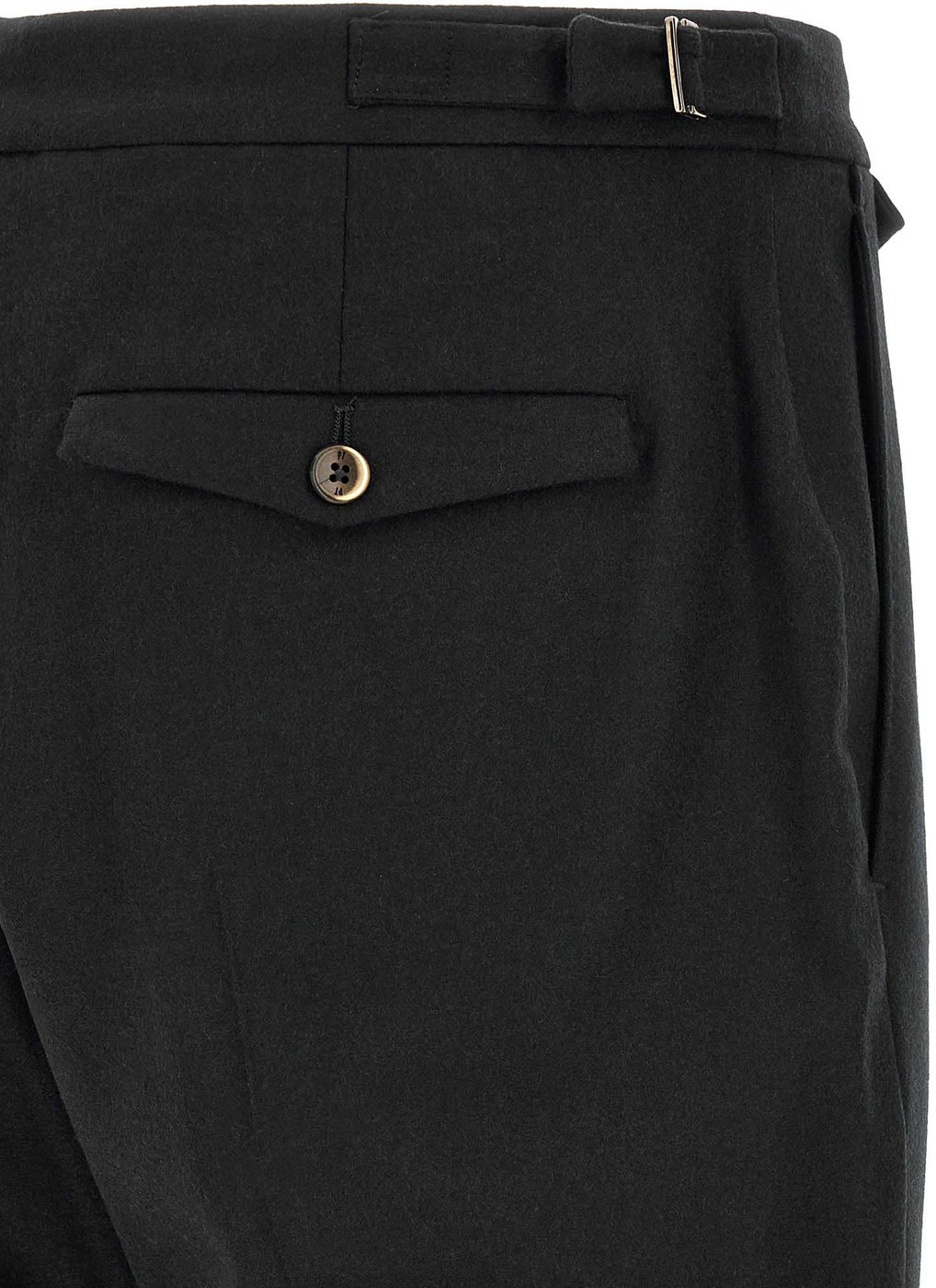 PT Torino Black Virgin Wool Dress Pants