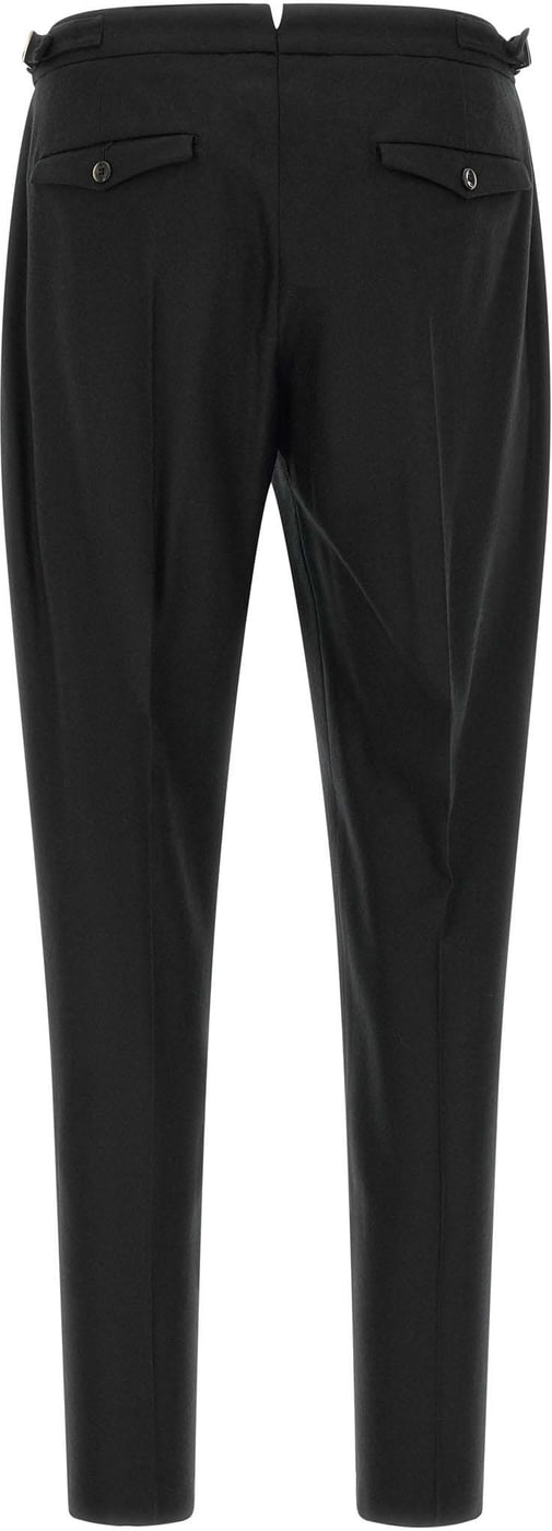PT Torino Black Virgin Wool Dress Pants