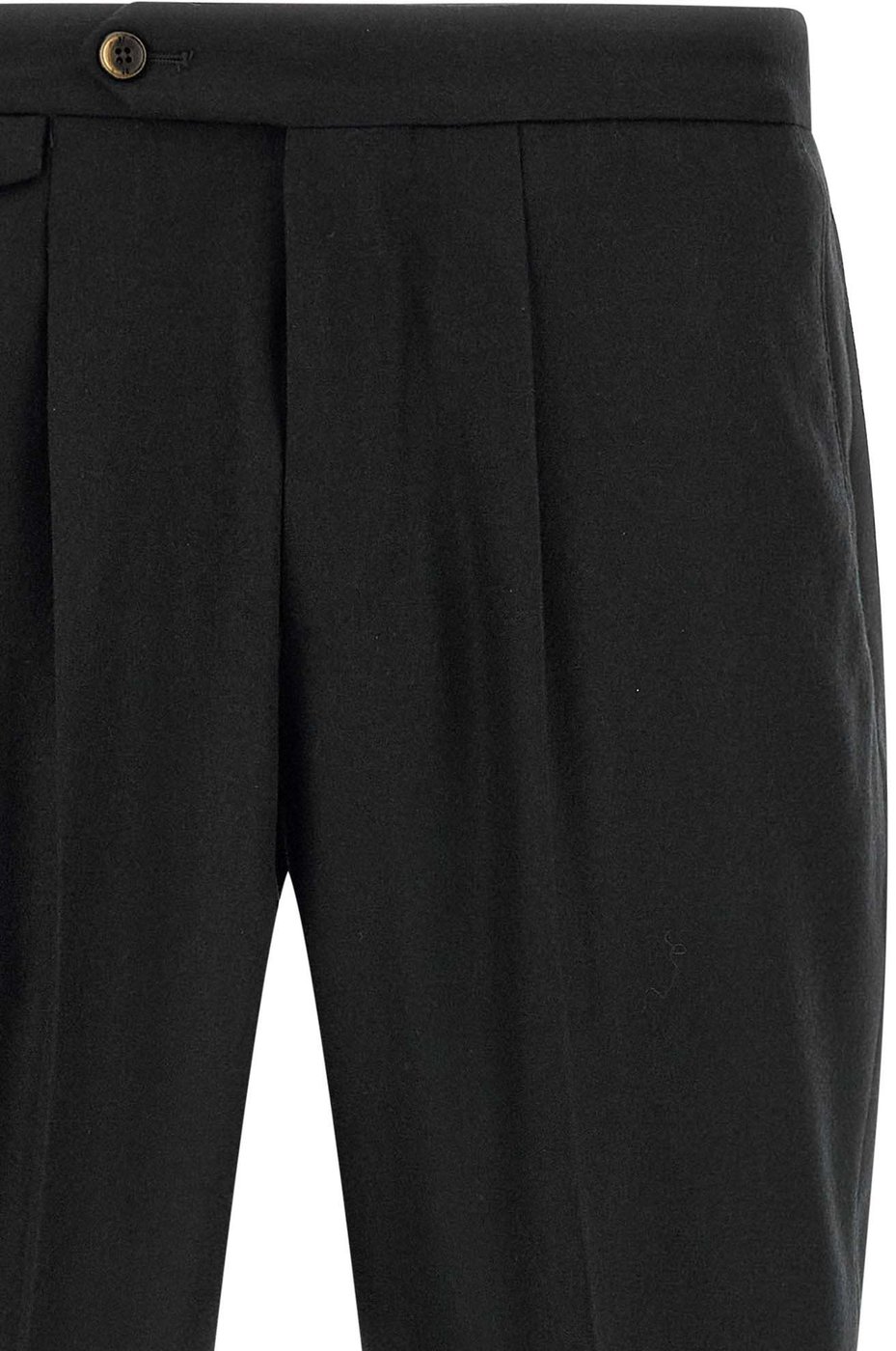 PT Torino Black Virgin Wool Dress Pants