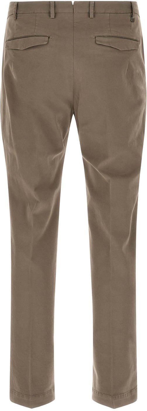 PT Torino Beige Cotton Casual Pants