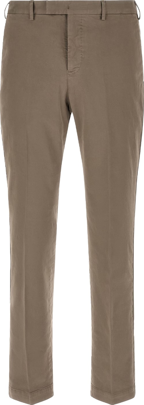 PT Torino Beige Cotton Casual Pants