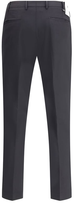 PT Torino Black Wool Oves Aries Casual Pants