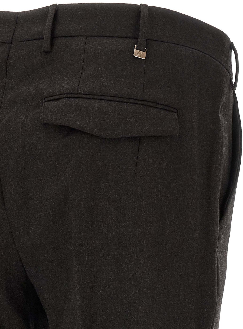 PT Torino Brown Virgin Wool Dress Pants