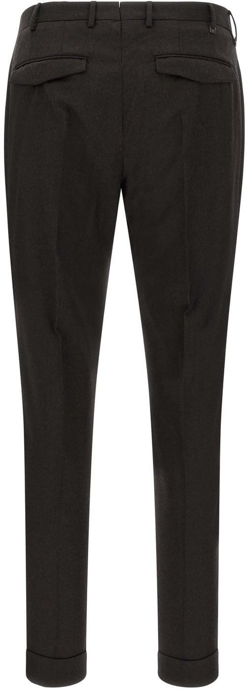 PT Torino Brown Virgin Wool Dress Pants