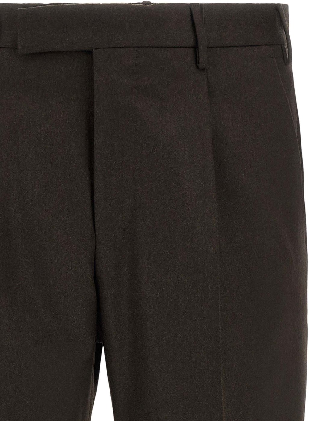 PT Torino Brown Virgin Wool Dress Pants
