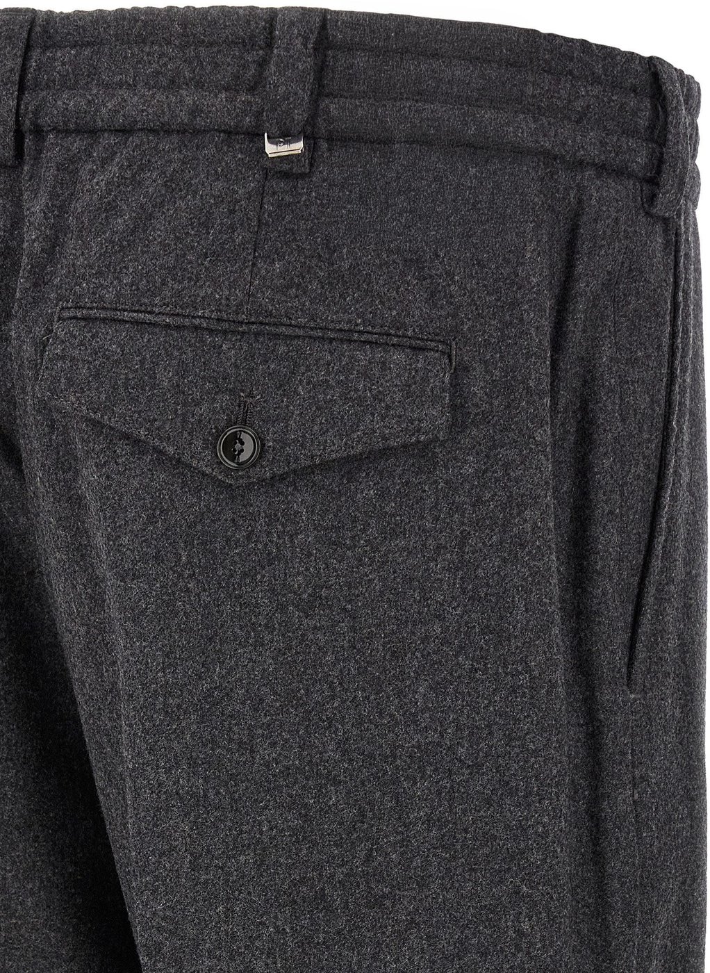 PT Torino Gray Virgin Wool Dress Pants
