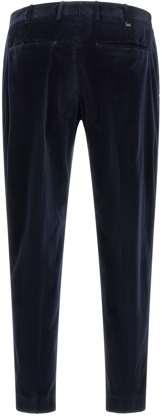 PT Torino Blue Cotton Casual Pants