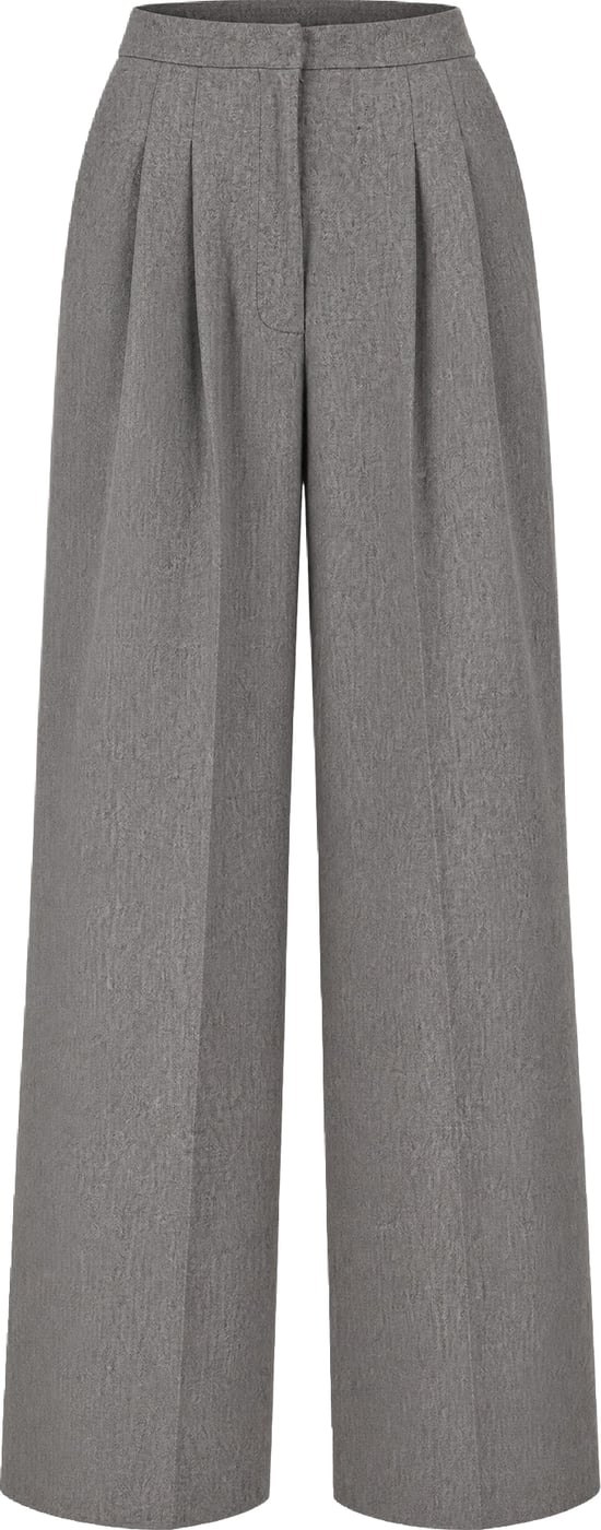 Pt Torino Grey stretch wool blend pant