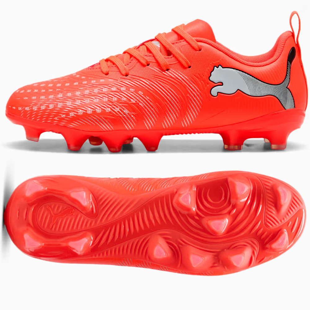 Puma Future 9 Play FG/AG Jr Glowing Red White Black Silver (GS)