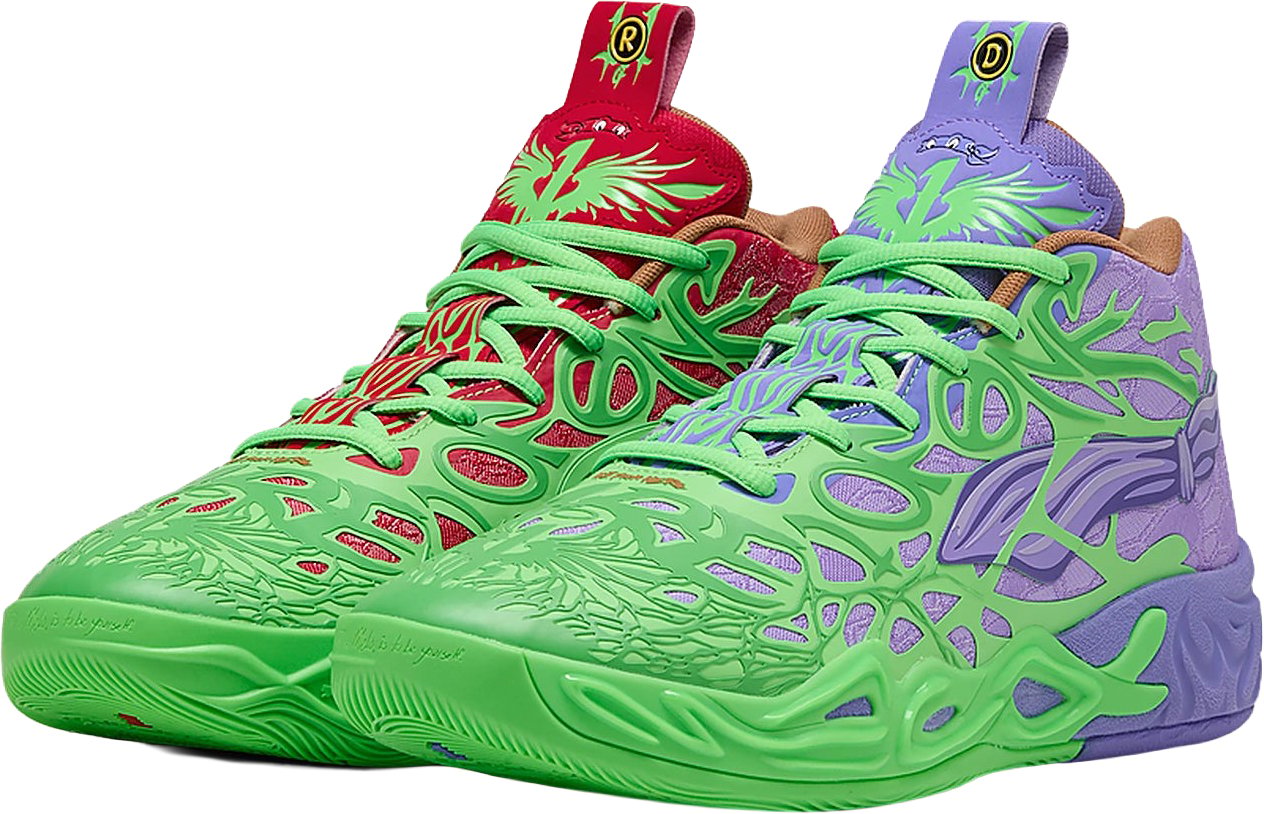 Puma MB.04 TMNT Raphael & Donatello Basketbalschoen Groen