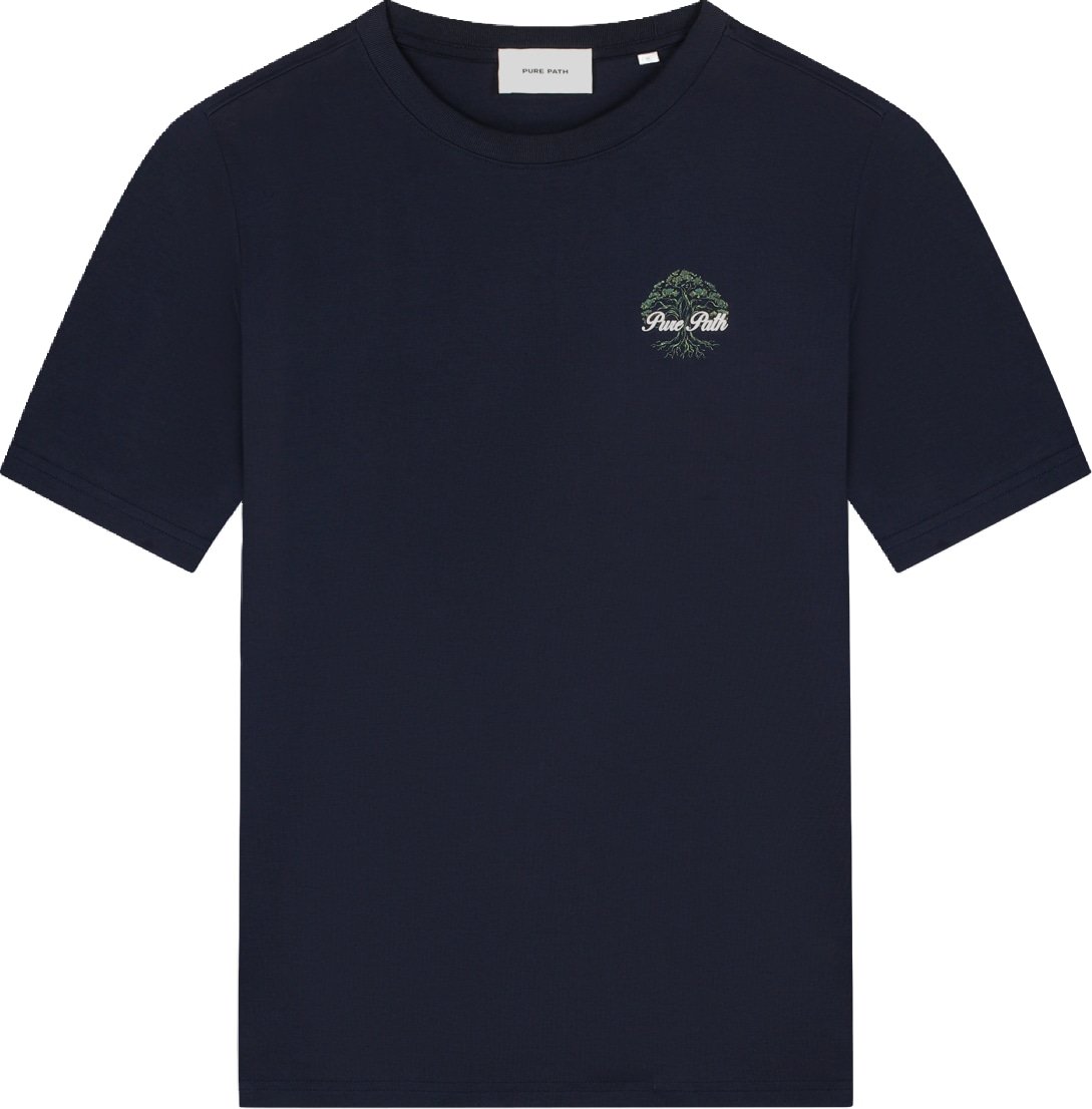 Pure Path Rooted Tree T-shirt 26030102 Dark Navy 57