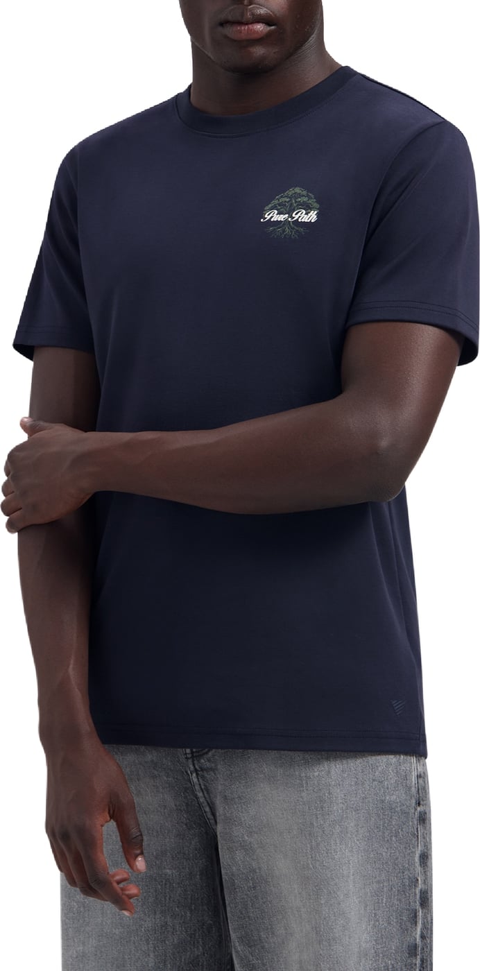 Pure Path Rooted Tree T-shirt 26030102 Dark Navy 57