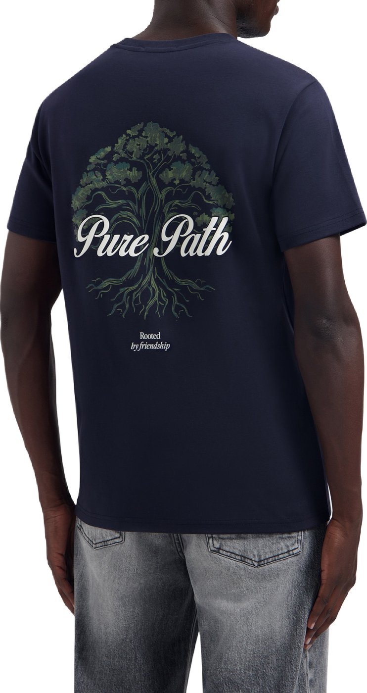 Pure Path Rooted Tree T-shirt 26030102 Dark Navy 57