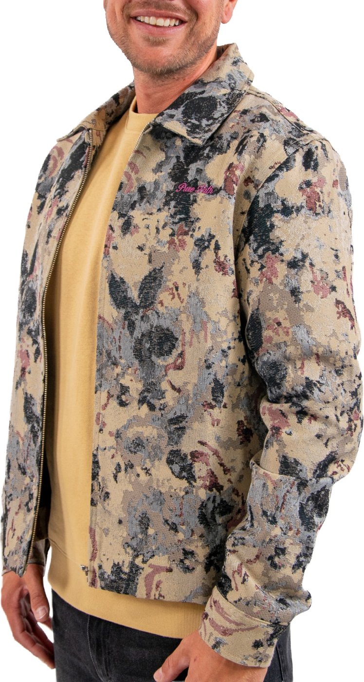Pure Path Flower Zipped Overshirt