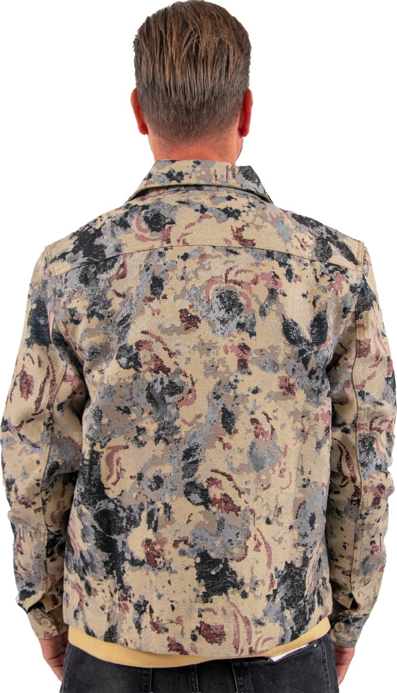 Pure Path Flower Zipped Overshirt