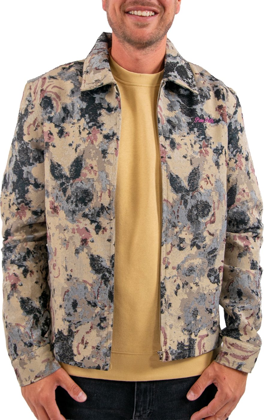 Pure Path Flower Zipped Overshirt