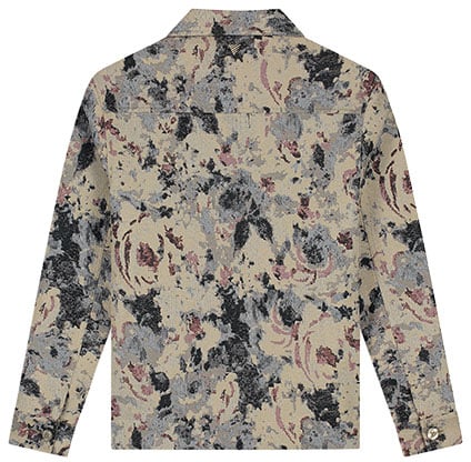 Pure Path Flower Zipped Overshirt