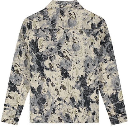 Pure Path Flower Zipped Overshirt