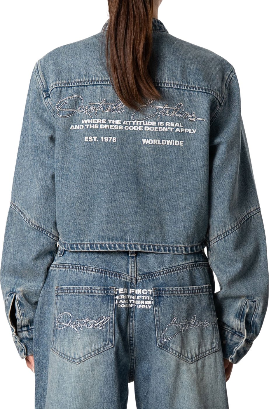 Liz Denim Jacket | Vintage Blue