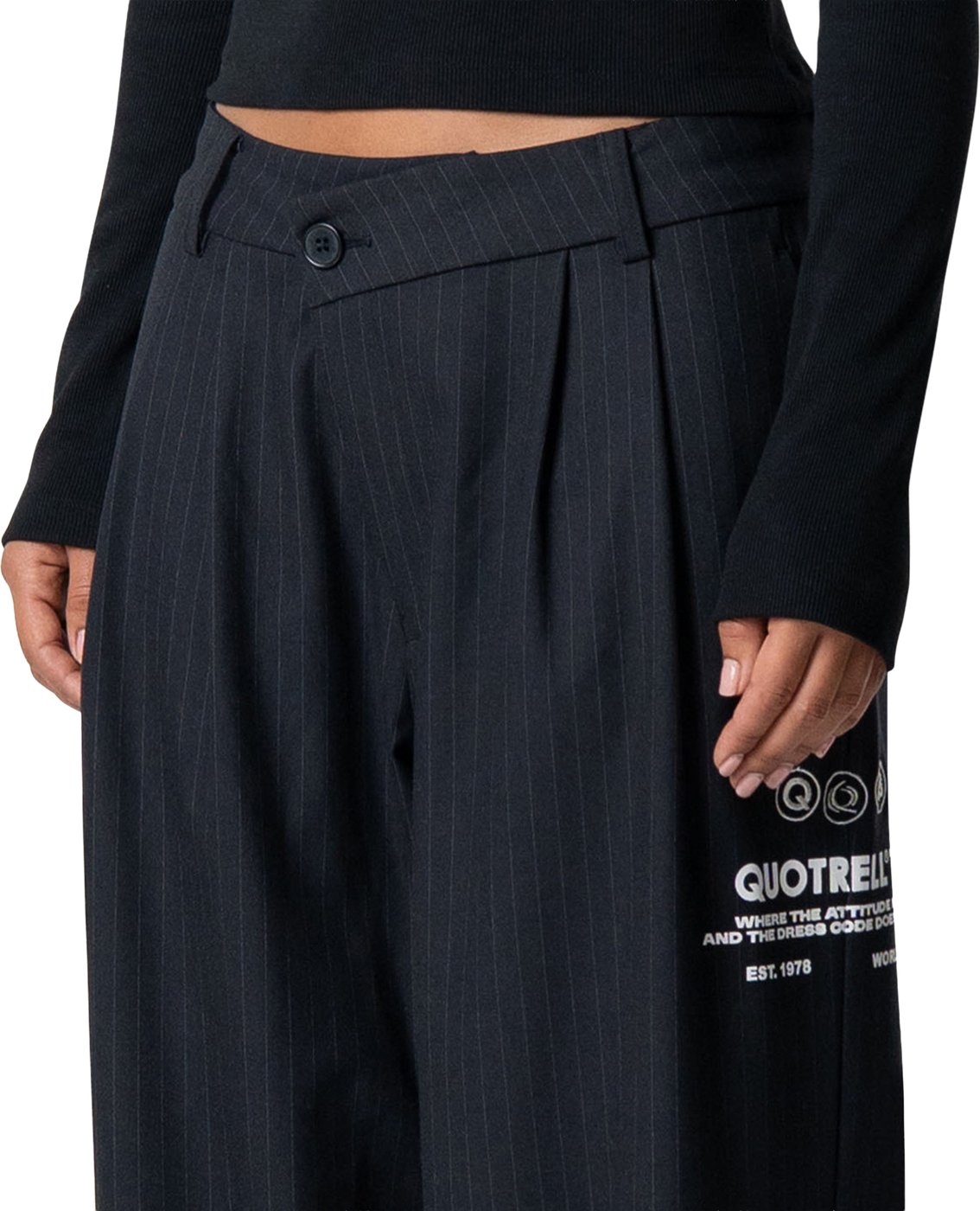Sophie Pantalon | Navy Pinstripe