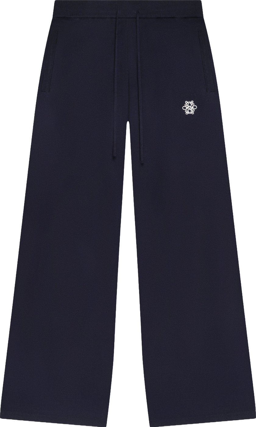 Chloe Knitted Pants | Navy/white