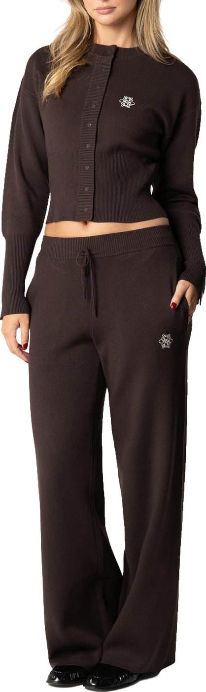 Chloe Knitted Pants | Dark Brown