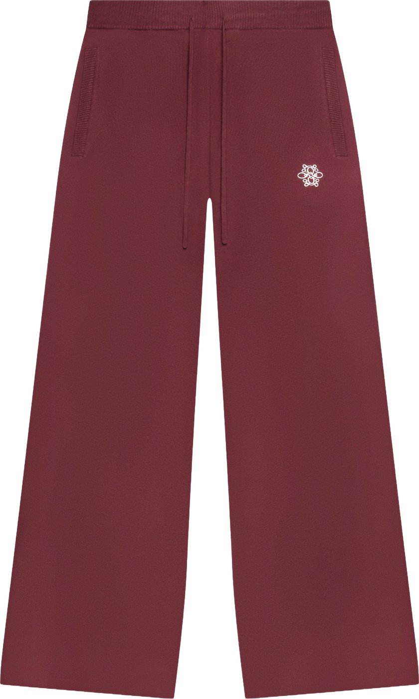 Chloe Knitted Pants | Burgundy